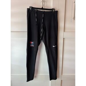Nike‎ Running USA Wrestling Womens Leggings Black Athletic Tights Training Pants